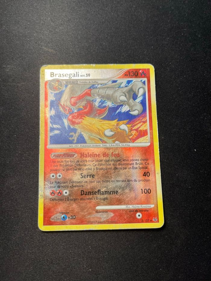 Brasegali 3/127 Reverse Platine Pokémon FR - photo numéro 3