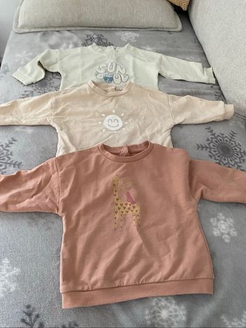Lot de 3 pull Verbaudet bébé fille 9 mois
