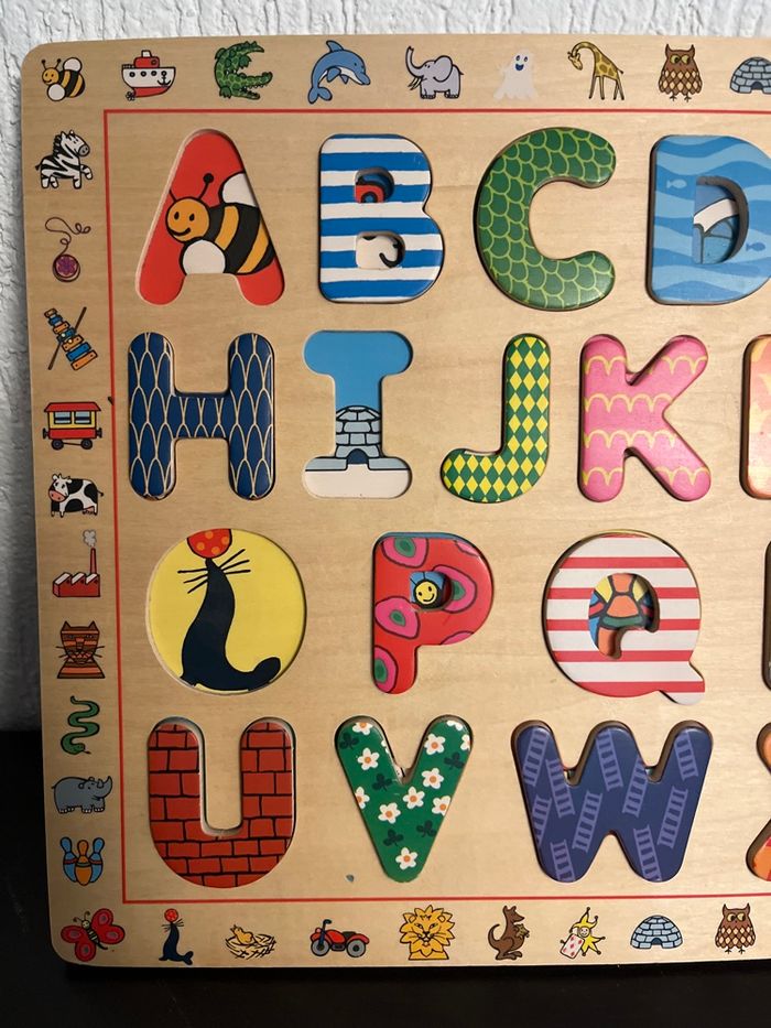 Puzzle Aphabet en bois - photo numéro 3