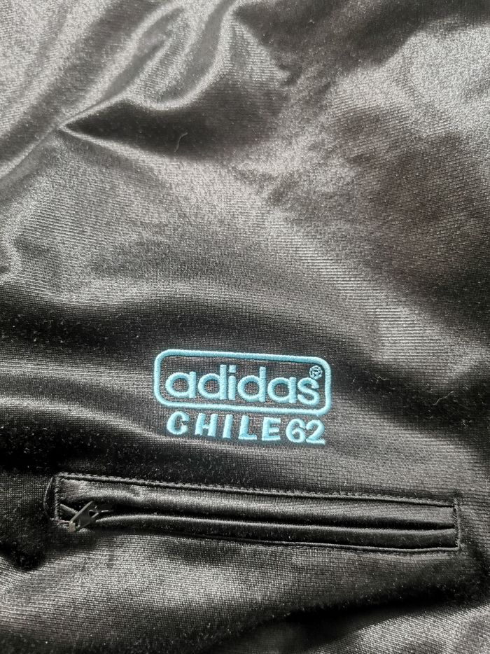 Veste vintage Adidas Chile 62 noir satiné année 2010 - photo numéro 5
