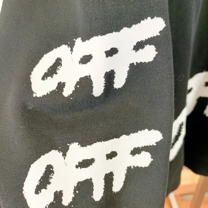 Sweat Off-White noir END.20 oversize sérigraphie fluo édition 2013 taille L A1511 - photo numéro 6