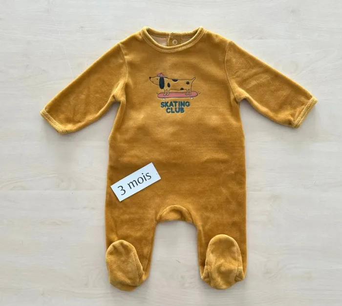 Pyjama Kiabi 3 mois 52/62 cm - photo numéro 3