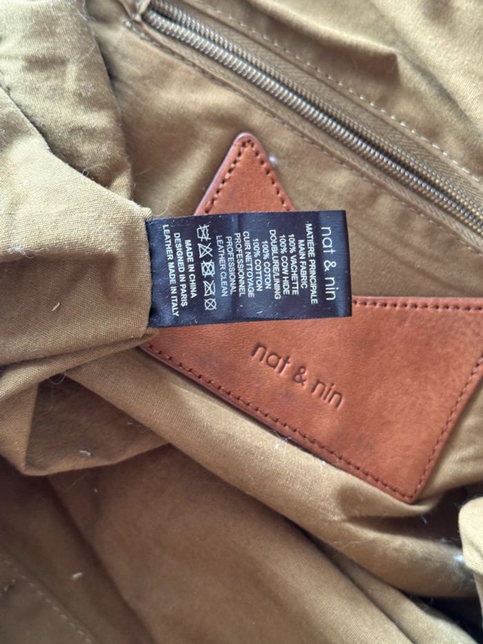 Sac porté épaule Nat et nin cuir - photo numéro 6
