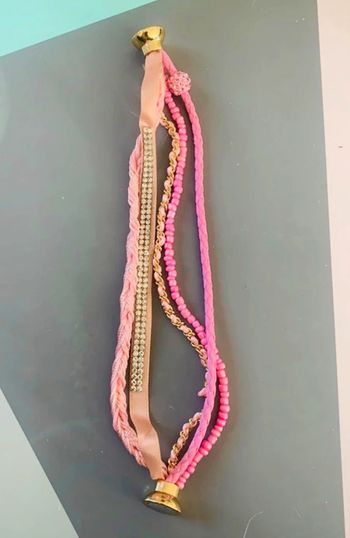Jolie bracelet rose et doré