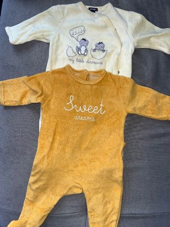 2 pyjamas mixte 3 mois