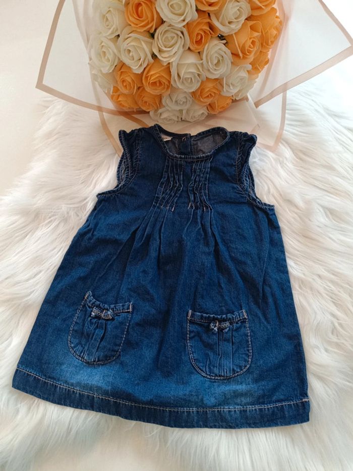 Robe en jean bébé fille