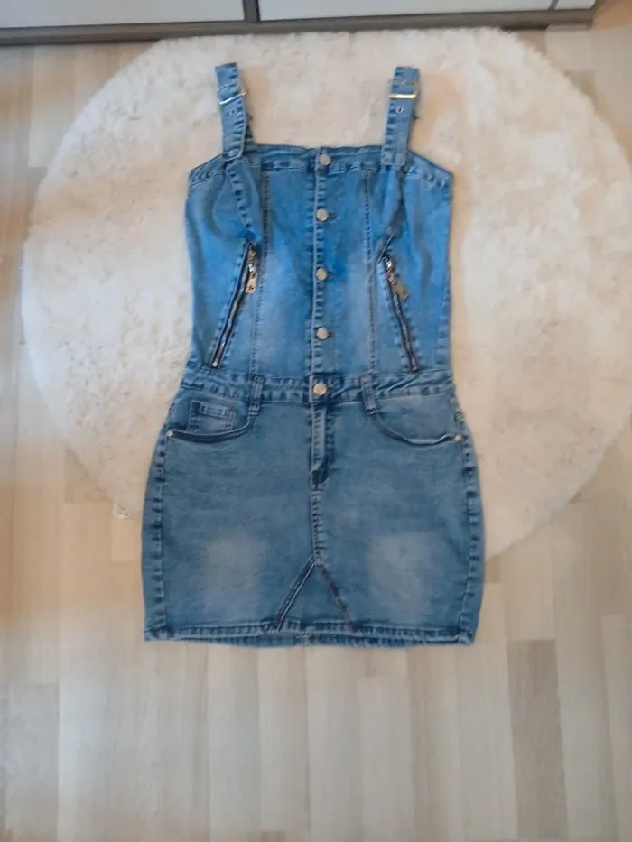 robe en jeans femme taille L - photo numéro 2