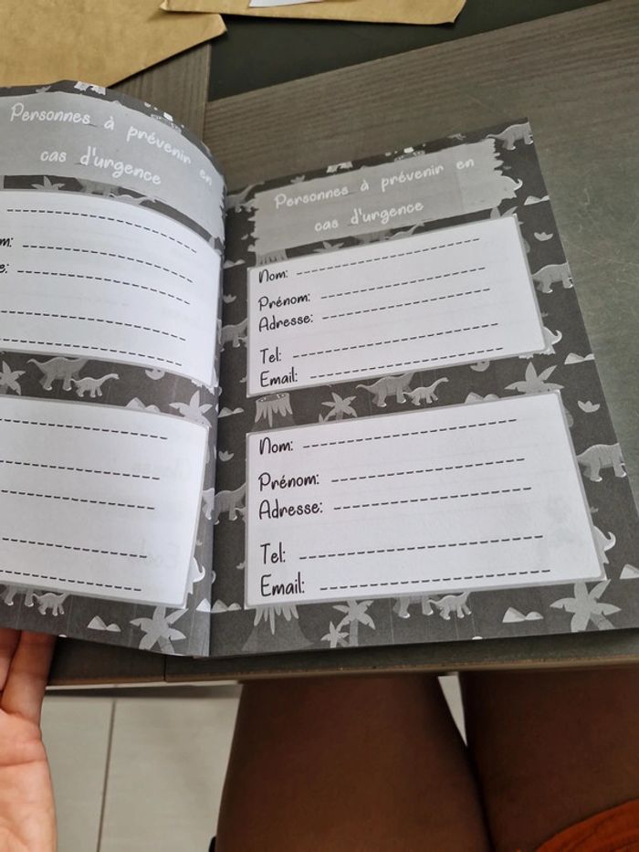 Cahier de texte enfant thème dinosaures - photo numéro 5
