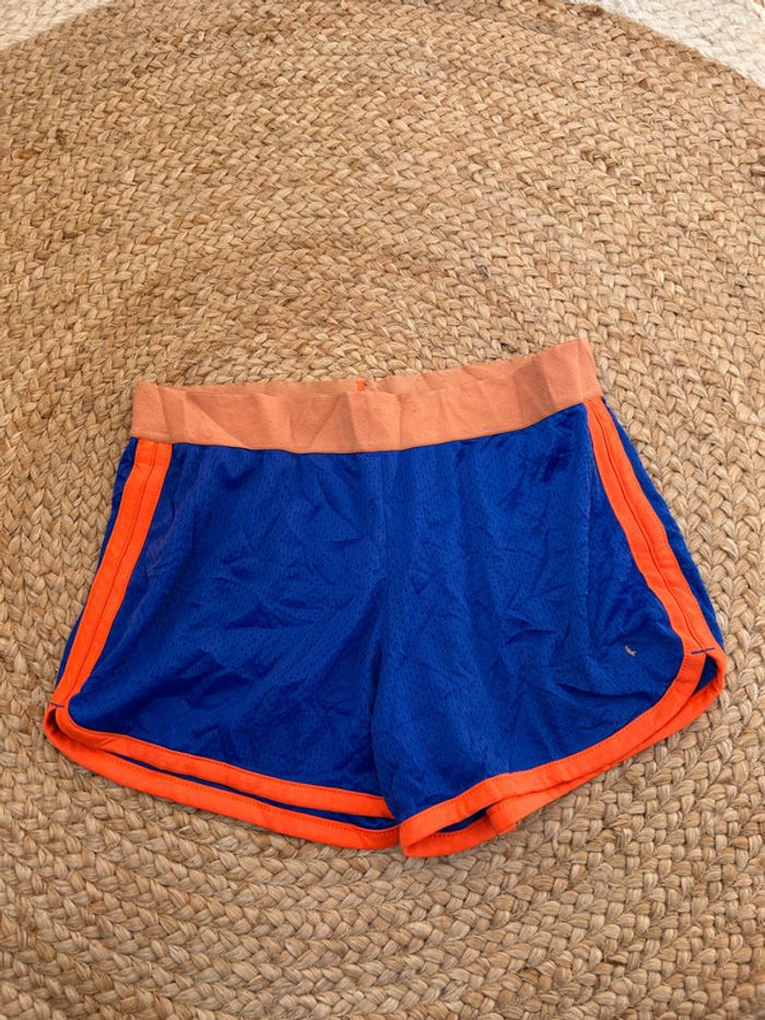 Short Danskin Fille Bleu/Orange Taille 10 Ans | Très Bon État | SNVintagefr | BS1771