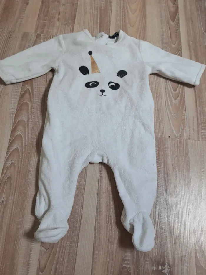 Pyjama grenouillère Kiabi Panda 3 mois