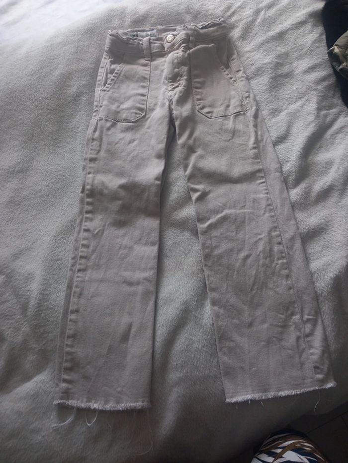 Jean beige droit zara 7 ans