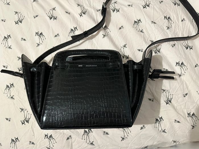 Sac à main en cuir effet croco Ami Paris neuf - photo numéro 15