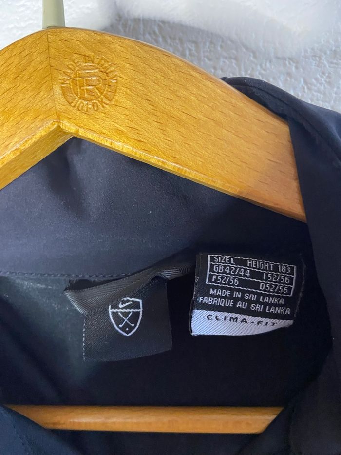 Veste coupe-vent nike golf clima-fit noire - photo numéro 3