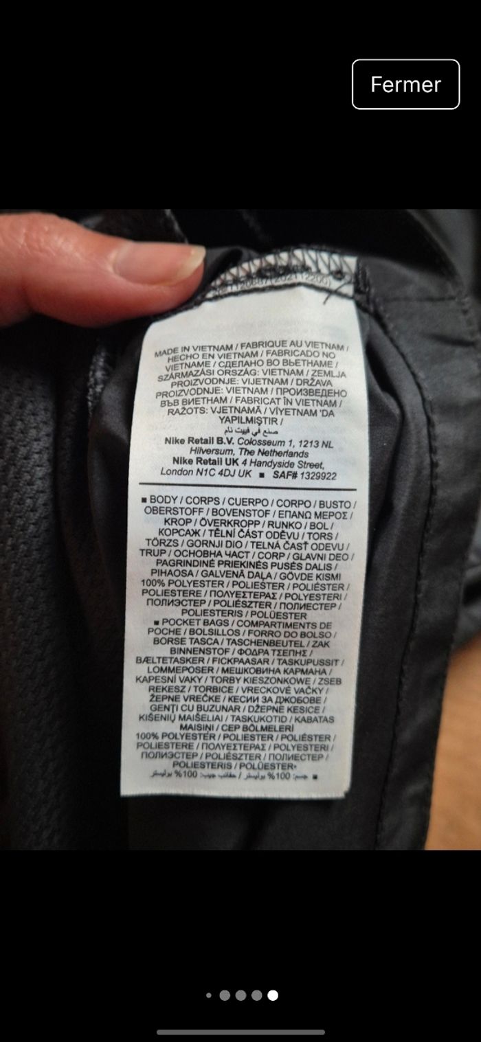 Veste coupe vent Nike/ Exellent État - photo numéro 7