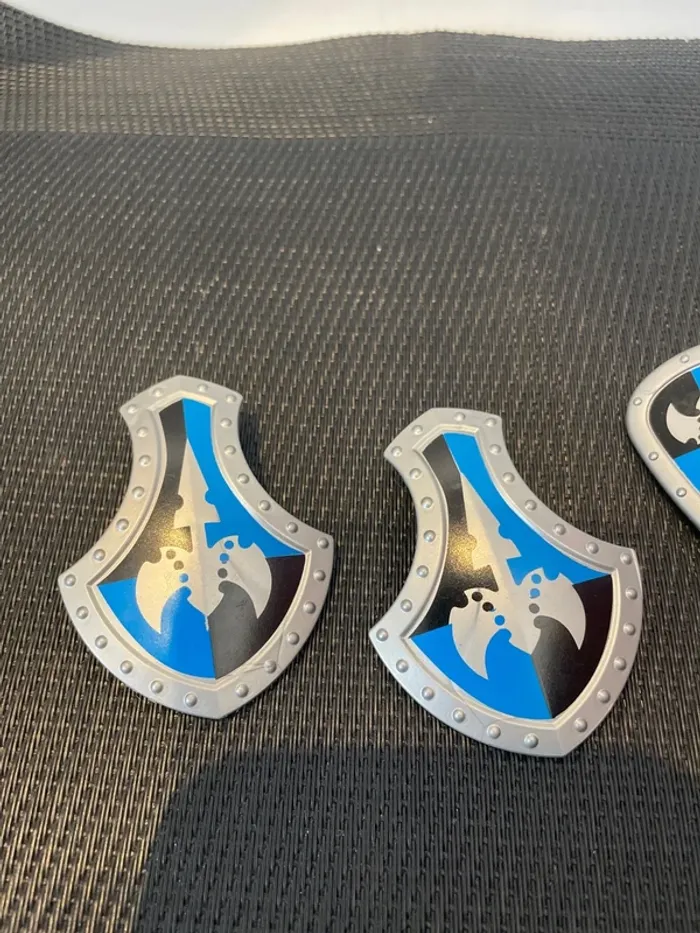 Playmobil lot 3 boucliers chevalier 5240 5978 château moyen âge forteresse pièces détachées - photo numéro 6