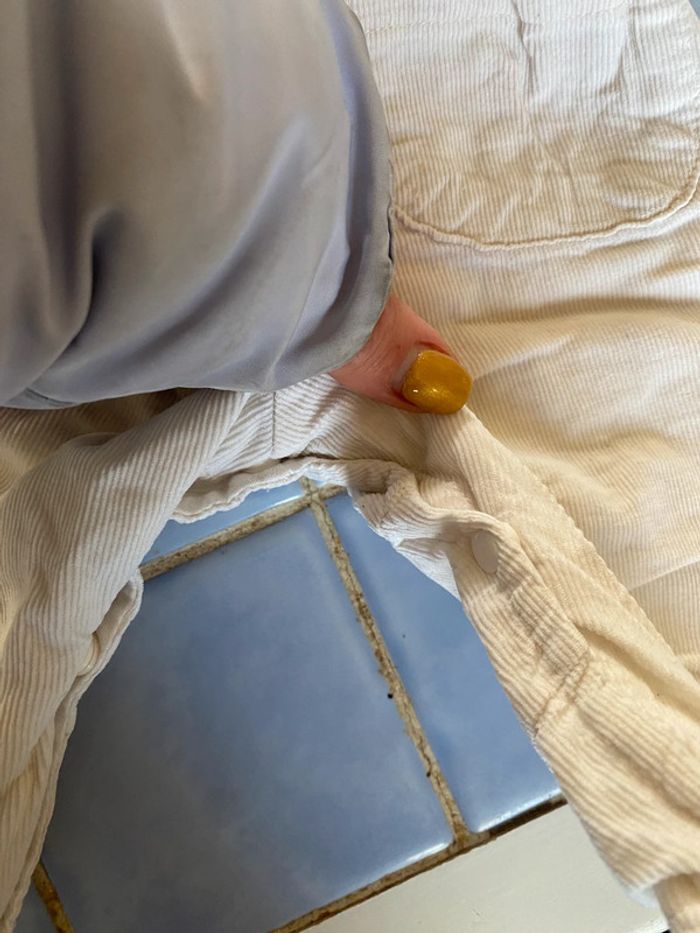Petit pantalon crème - photo numéro 5