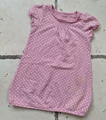 Robe rose à pois Vertbaudet - 3 ans
