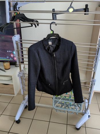 Veste tweed La redoute taille 34 bleu marine