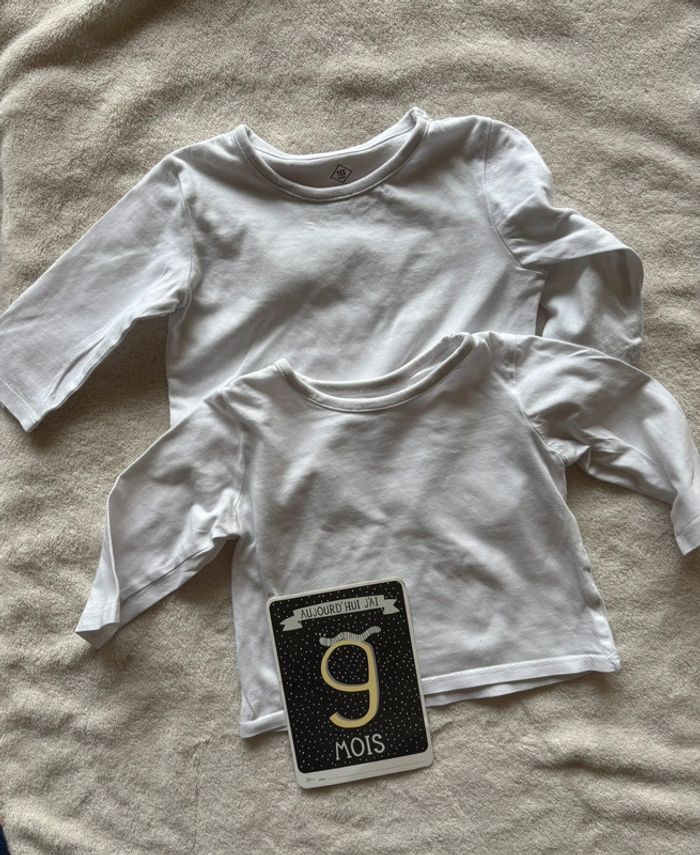 Lot de 2 Tee-shirts manche longue