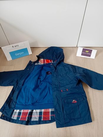 Manteau doublure amovible garçon 4 ans Sergent Major