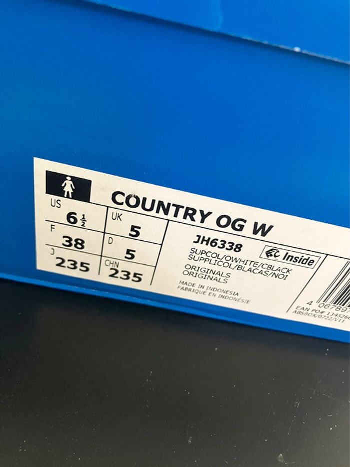 Adidas Originals Country OG Purple Metallic Aurora / Off-White - photo numéro 9