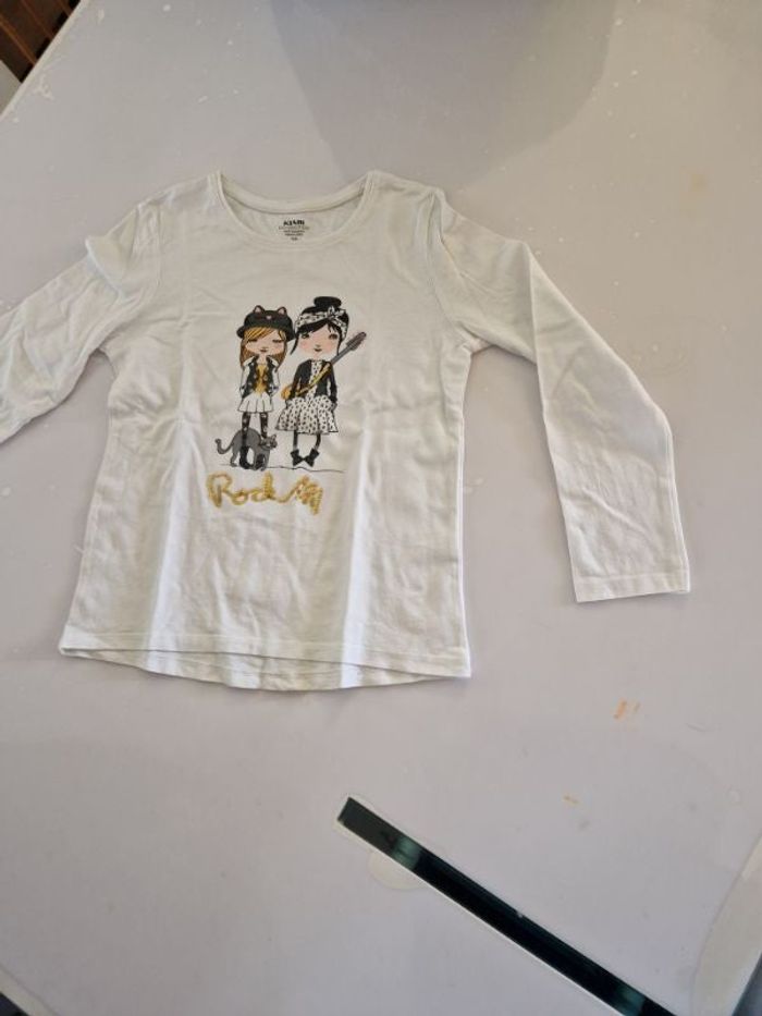 Tee-shirt manche longue blanc