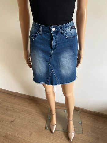 Jupe bleue marine en jean La Mode est à Vous taille 38 jamais portée