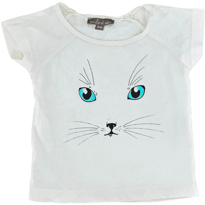 T-Shirt à manches courtes 6 mois en coton Émile et Ida