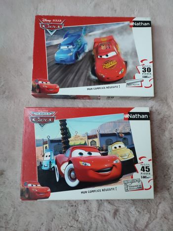 Lot de 2 puzzles car's