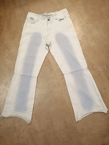 Pantacourt en toile bleu ciel taille 16 ans Ikks