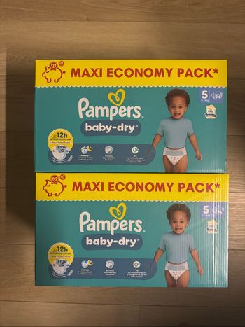188 couches Pampers baby dry taille 5
