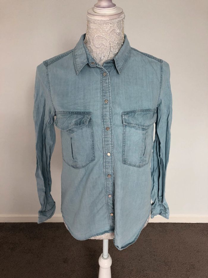Chemise jean MANGO taille S - photo numéro 4
