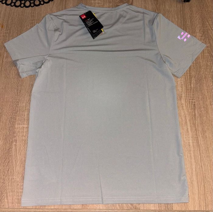 T-shirt under armour gris fluorescent - photo numéro 5