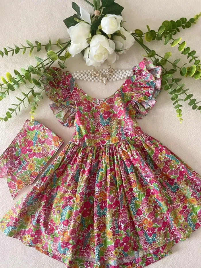 👗 Robe Jacadi – Collection Cérémonie – Liberty Ciara – Taille 3 ans