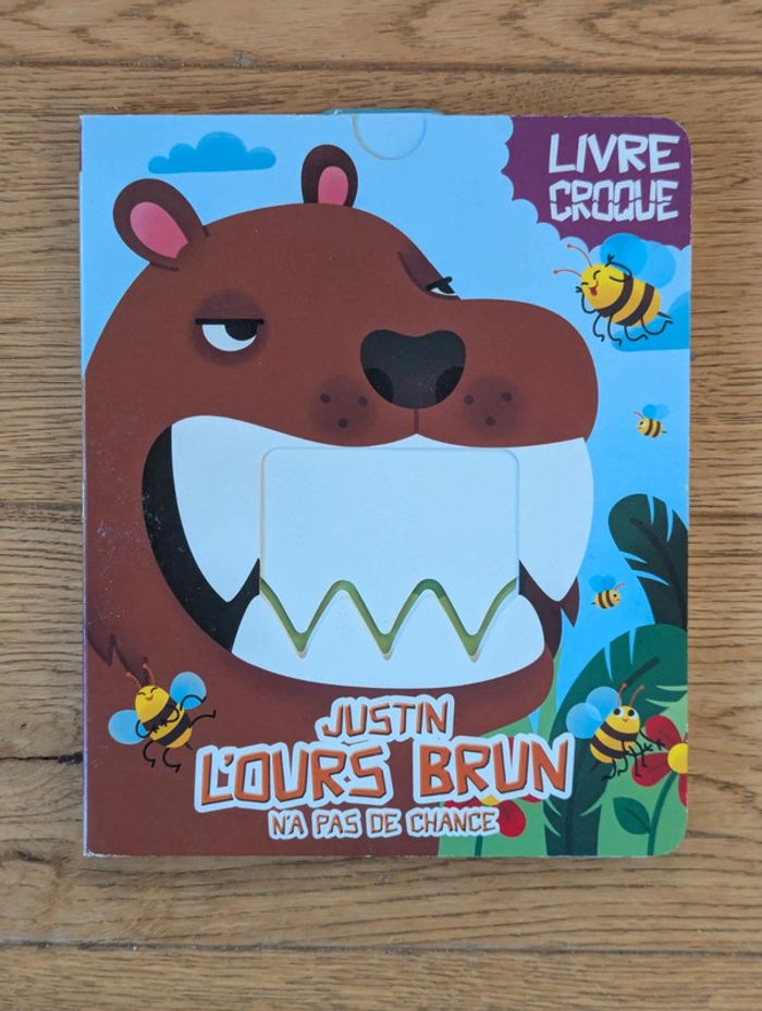 Lot de 2 "Livre croque", Justin l'ours brun et Filon le loup - photo numéro 3