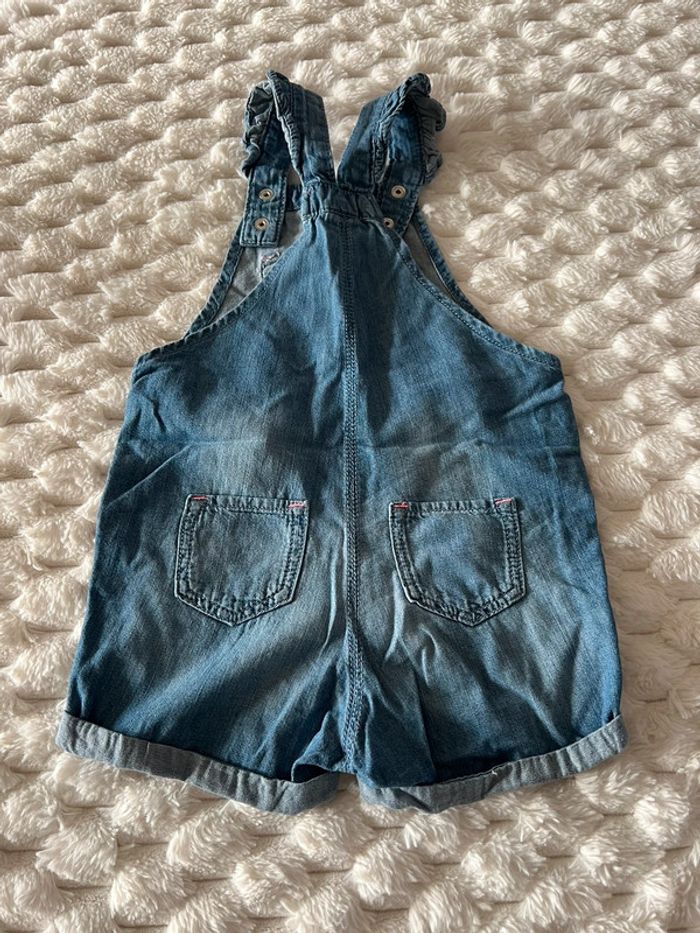 Salopette en jean, léger, H&M taille 86 /12-18M - photo numéro 4