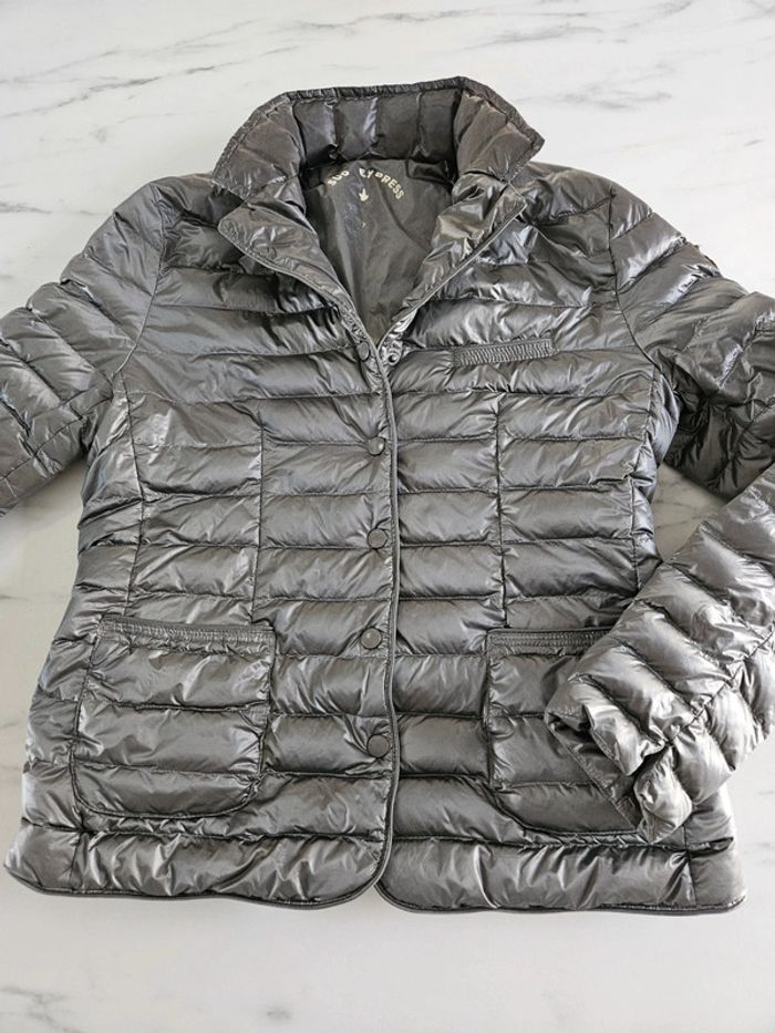 Sud Express doudoune grise taille S - photo numéro 8