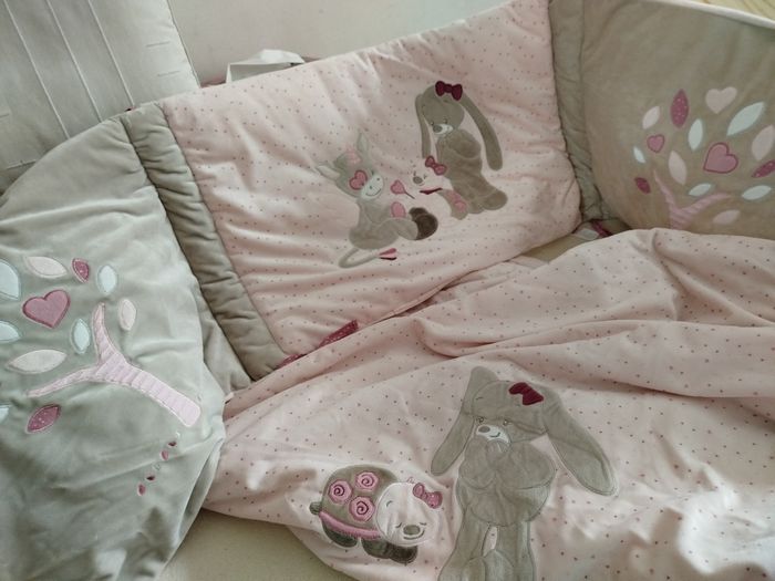 Ensemble Tour de lit + couverture Nattoo