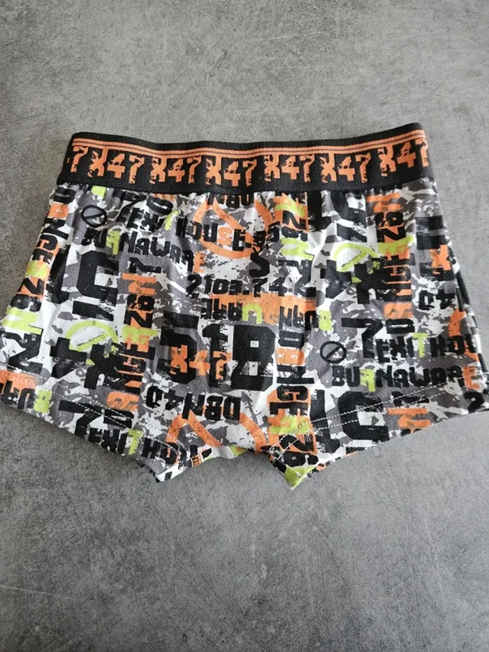 Boxer / caleçon garçon - Taille 6 ans (114cm) - Influx (NEUF) - Noir orange - photo numéro 3