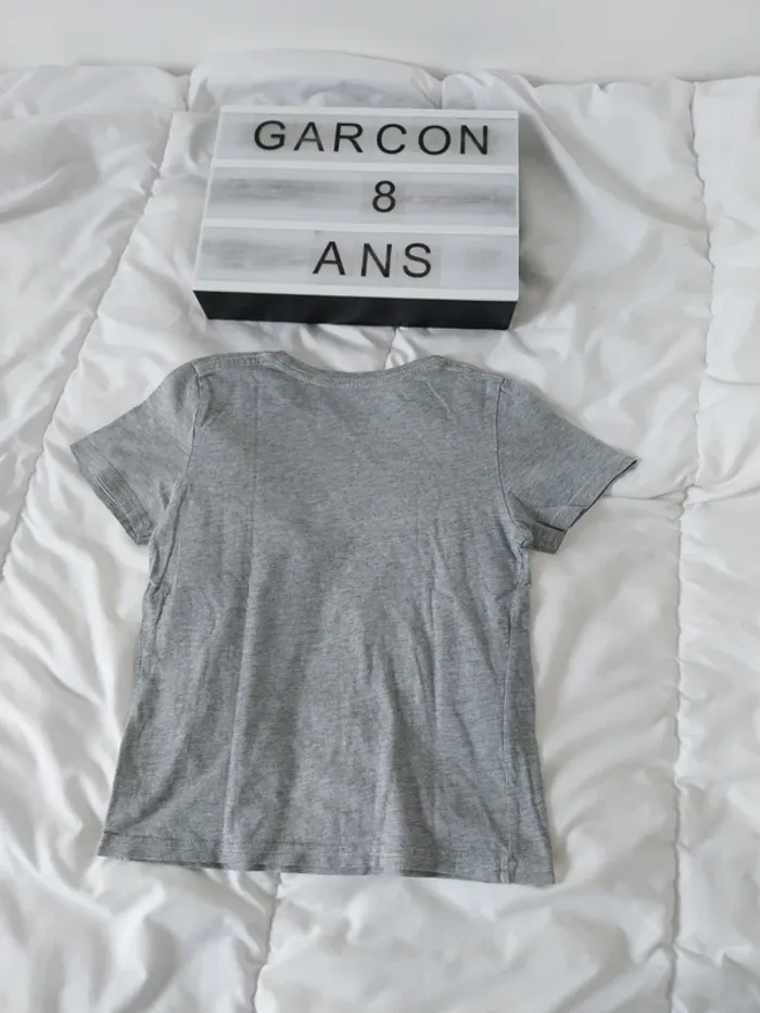 Tee-shirt manche courte garçon 8 ans La halle - photo numéro 2