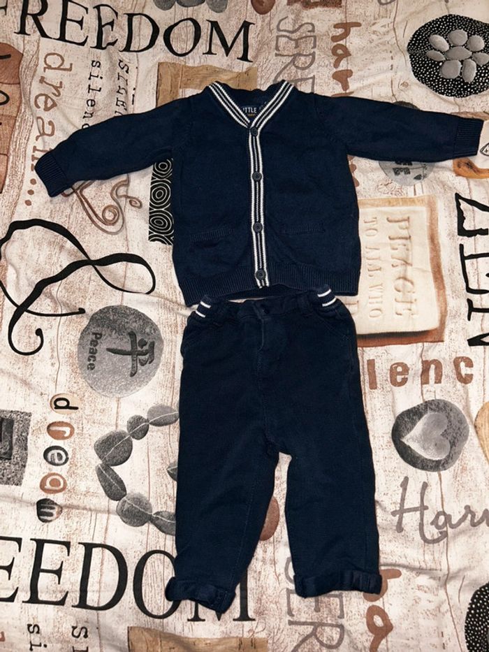 Ensemble 6 mois gilet + pantalon Orchestra