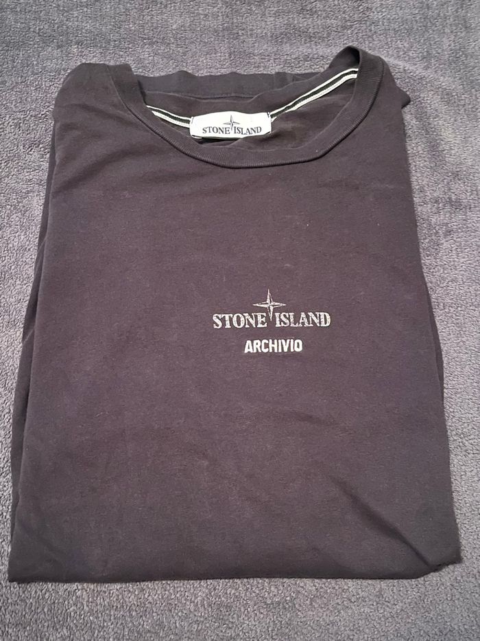 T-shirt stone island mussola gommata taille xl