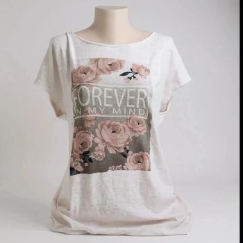 Tee-shirt rose forever en excellente état Taille L