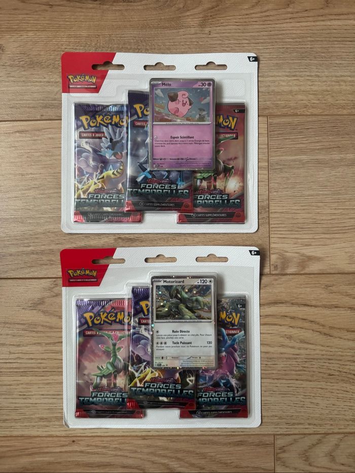 Lot de 2 Tripacks Pokémon Forces Temporelles Neuf Français