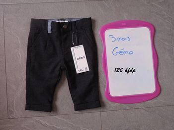 pantalon gémo taille 3 mois