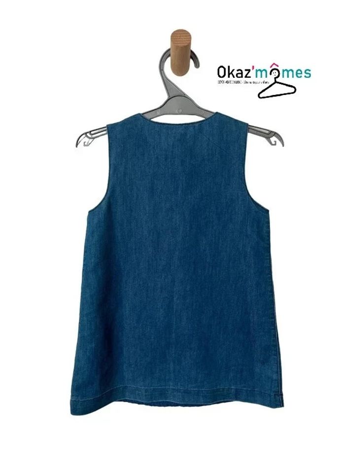 Robe légère bleu denim, motif fleuri - Sergent Major 3 ans (98cm) - photo numéro 3