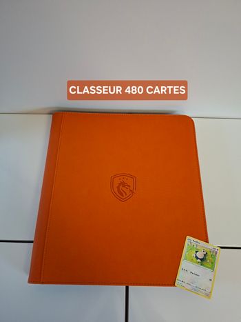 Classeur binder orange pour 480 cartes pokemon / one piece TCG de qualité premium 🟧i