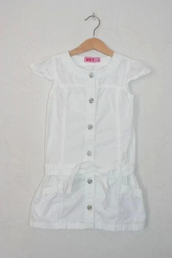 Robe blanche Nky 5 ans
