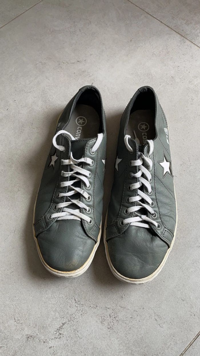 Converse en cuir mixte