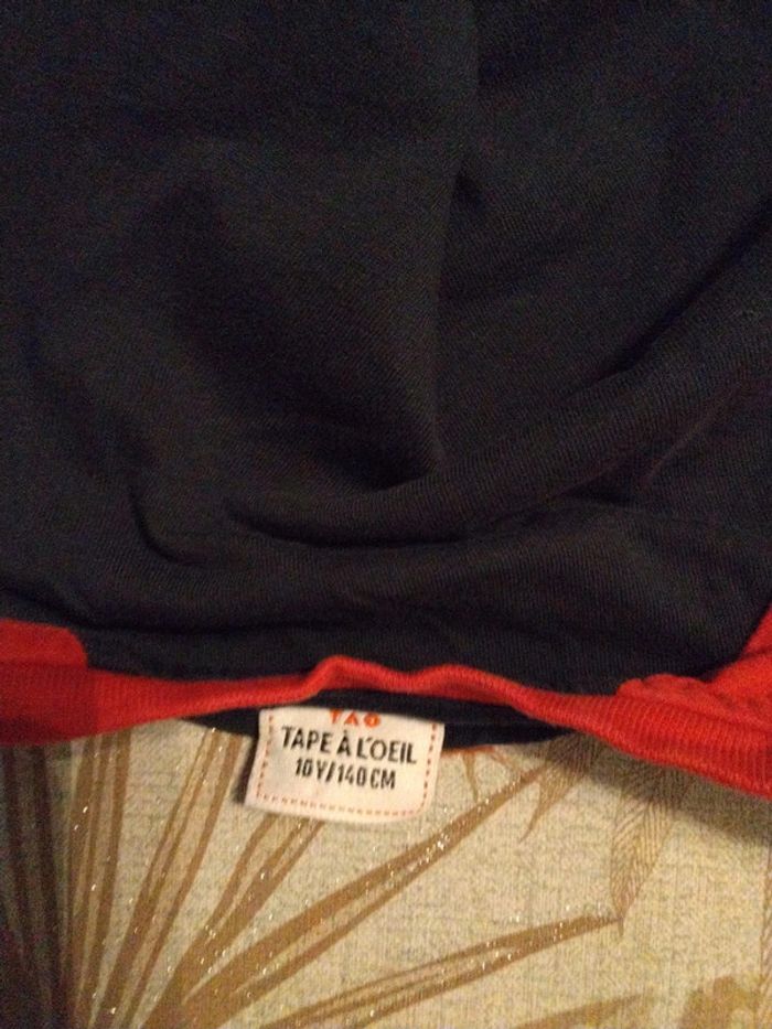 Tee shirt manche longue marine et rouge Tape à l'œil 10 ans - photo numéro 3